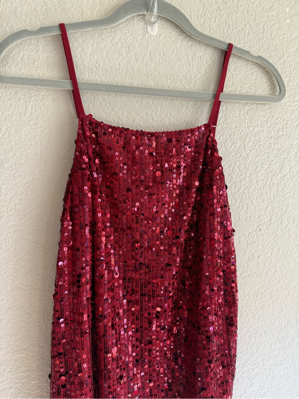 NEW Free People Midnight Kiss Mini Slip Dress in Cherry Combo - Picture 3 of 6